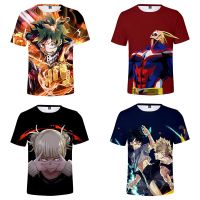 ขายดี# เสื้อยืดแขนสั้นลําลอง พิมพ์ลาย My Hero Academia Toga Izuku Ha พลัสไซซ์