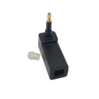 Toslink Digital Optical Jack To 3.5mm Mini Plug 90 Degree Audio Adapter Plug Right Angle Connector for Toslink Cable For TV Box