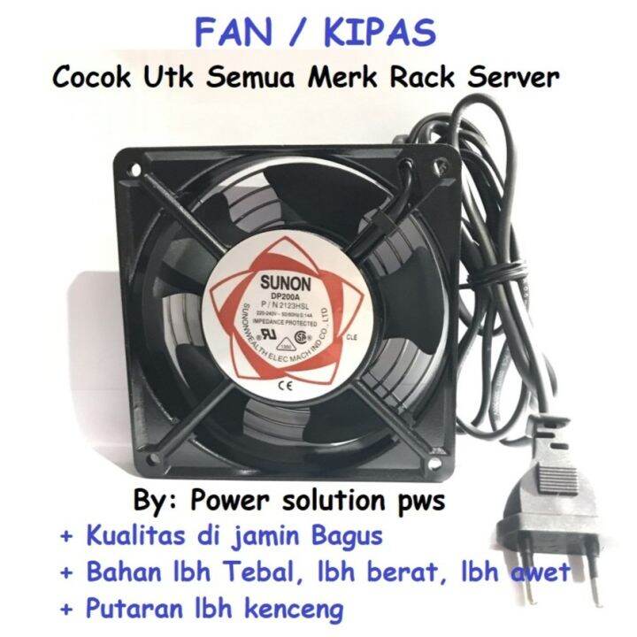 Mini exhaust fan Hexos Kipas Cooler Fan Closed Rack or Wallmount Sever ...
