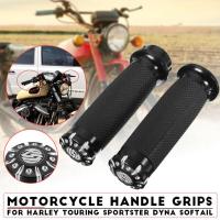 Jpk【คลังสินค้าพร้อม】1 "25Mm รถจักรยานยนต์ CNC Hand Grip Handlebar สำหรับ Harley Touring Sportster Dyna Softail