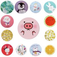 Diameter 200mm Round small fresh mouse pad cartoon mouse pad silicone mouse pad Thickness 3mm mouse pad