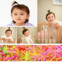 SUBEI 400pcs Women Beauty ids Baby Girl Rubber Hair Band