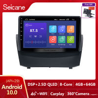 Seicane 9 inch IPS หน้าจอสัมผัส Android 10.0 วิทยุรถยนต์ GPS โฮสต์ Ford Fiesta 2004 2005 2006 2007 2008-2014 2Din เล่นมัลติมีเดียสนับสนุน SWC แบ่งหน้าจอ Netflix Playstore วัด YouTube