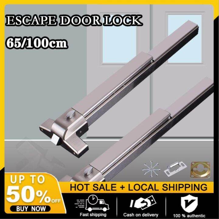 65cmStainless Steel Safety Door Escape Lock Fire Rated Push Edge Emergency Exit Bar Device/Door