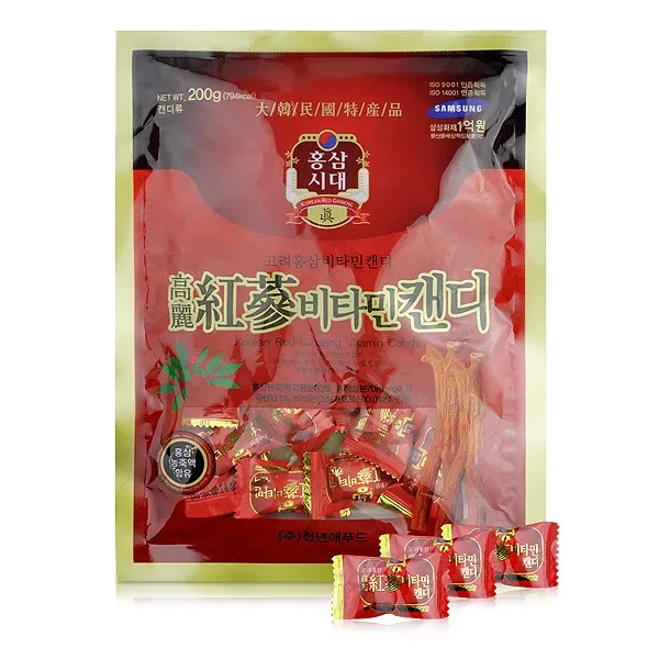 Kẹo Hồng Sâm Vitamin Hàn Quốc 200G - Kẹo Sâm Hàn Quốc
