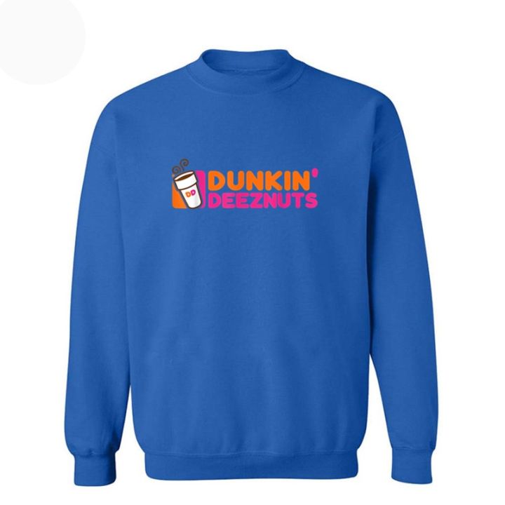 เสื้อฮู้ดแฟชั่น-dunkin-ถั่วดีซชุดวอร์มผู้ชายสีดำเสื้อกันหนาวขนแกะอบอุ่นสำหรับเสื้อสวมศีรษะทรงใหญ่