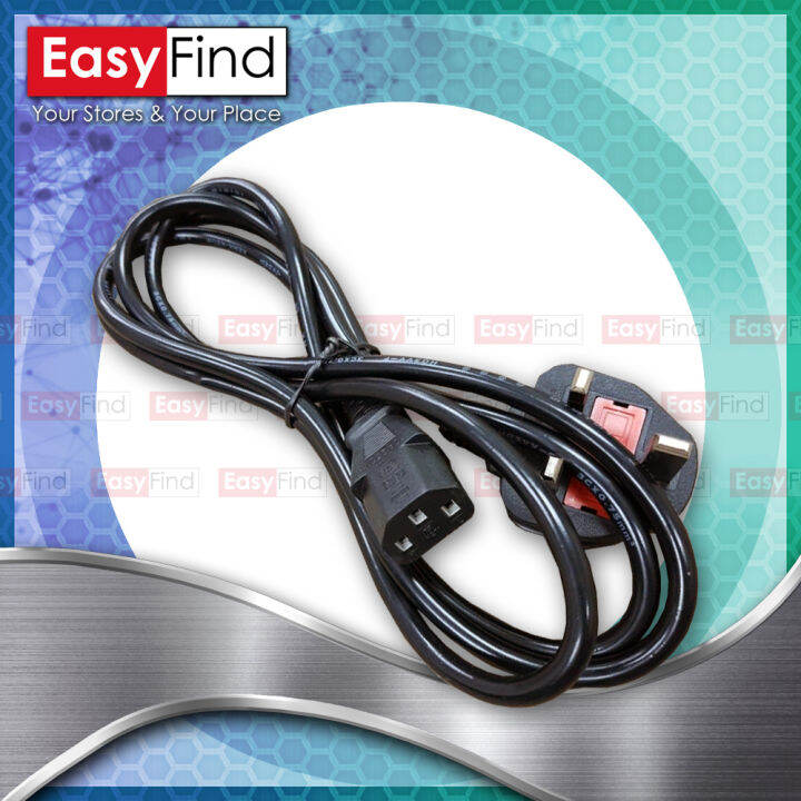 1.5M Power Cord , monitor power cord, PC power cord, Malaysia 3 pin
