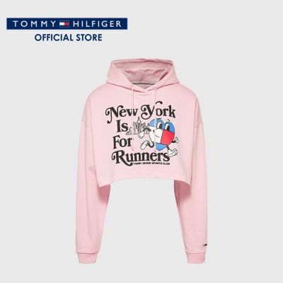 Tommy Hilfiger เสื้อสเวตเตอร์ผู้หญิง รุ่น DW0DW14872 TG0 - สีชมพู