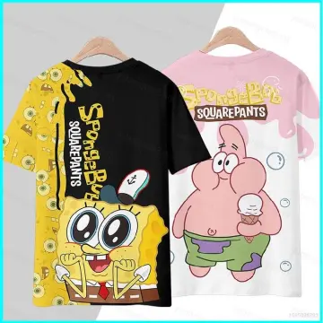 SpongeBob SquarePants T-Shirt Sad Patrick In Fish Bowl Small White