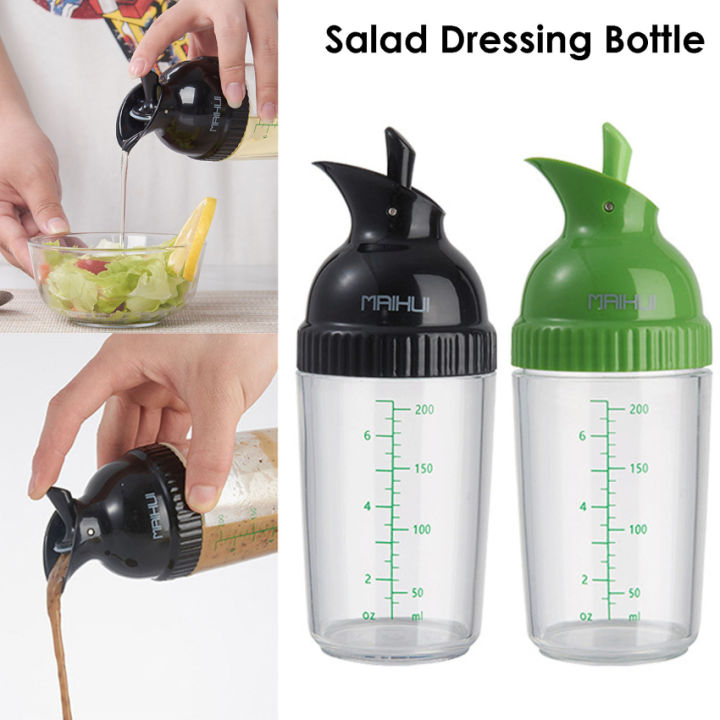 Oil Bottle Easy Grip Salad Dressing Shaker Sauces Dispenser Bottle