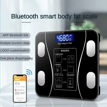INSMART Body Fat Scale Digital Smart Scales Bluetooth-compatible Wireless  Bathroom Weight Scale LCD Display Composition Analyzer