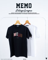 เสื้อยืด Memo Clothing  ผ้า Cotton งานปัก รุ่น College สินค้าลิขสิทธิ์แท้