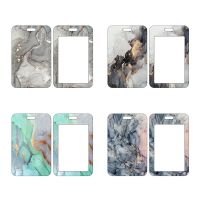 Marble Printing ID Card Holder Office Worker ID Cover Card Protector Business Bank Card Case Gift Card Holders