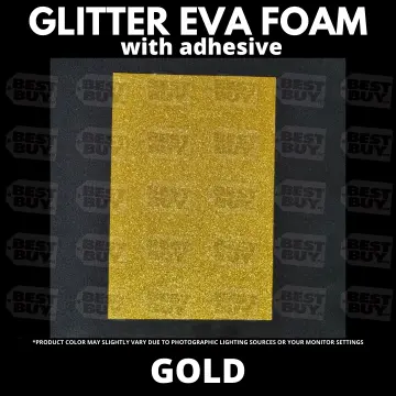 Sticker - A4 Glitter Gold Foam Large Background Sticker