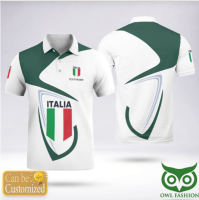 2023 New 2023 Custom Name Italia Flag Nation Love Black Polo Shirt02 Size：s-6xl Summer Popular