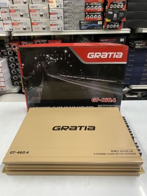 เพาเวอร์แอมป์ CLASS AB ขับกลางแหลม 4ch GT-460.4 งานแบรนด์GRATIA ขับกลางแหลมเสียงชัดใส เสียงไม่แตกพร่า