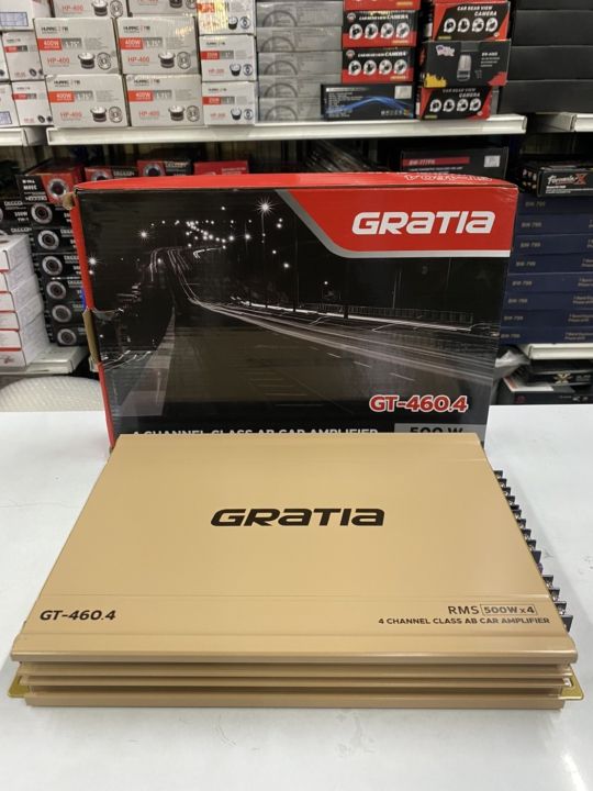 เพาเวอร์แอมป์-class-ab-ขับกลางแหลม-4ch-gt-460-4-งานแบรนด์gratia-ขับกลางแหลมเสียงชัดใส-เสียงไม่แตกพร่า