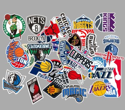 สติกเกอร์โลโก้ทีม NBA สำสหรับตกแต่งทั่วไป สติกเกอร์ PVC กันน้ำ พร้อมส่ง(097)