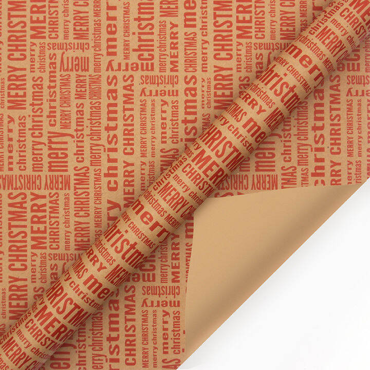 kraft-other-classic-gift-wrapping-santa-paper-single-sided-wrapping-christmas