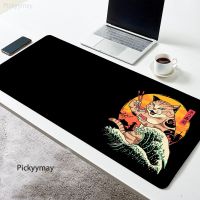 [READY STOCK]Cute Samurai cat Mouse pad Samurai Black mouse Pad Carpet Kawaii Desk Mat Mause Office Keyboard Rug Table Accessories mausepads