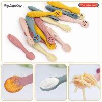 Free Personalized Name Or Logo Baby Feeding Spoons Set Toddler Training Weaning Sticky Spoon Tableware Baby Shower Gifts Bowl Fork Spoon Sets