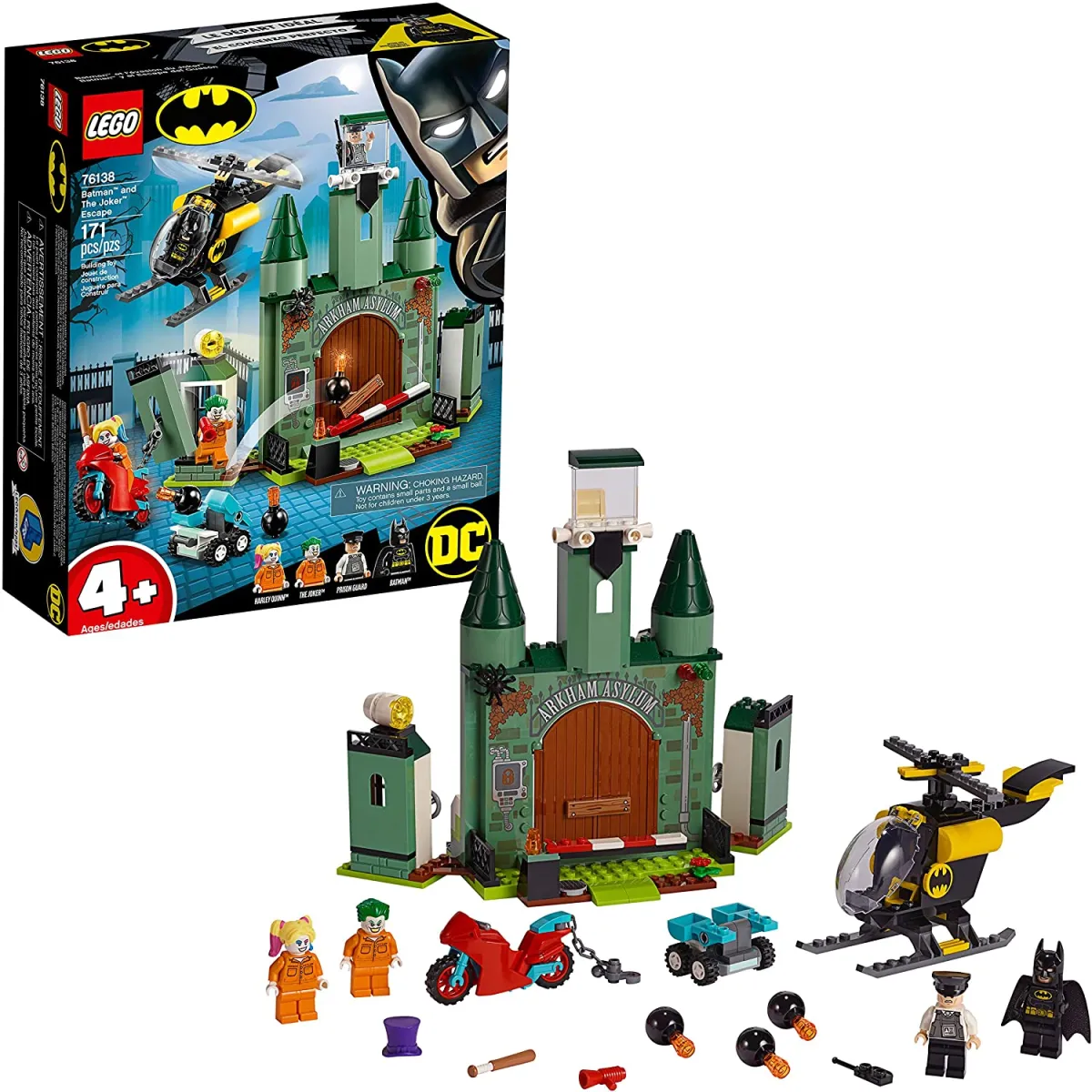From Denmark】LEGO DC Batman: Batman and the Joker Escape 76138 Block Set  (171 pieces) guaranteed Authentic From Denmark 
