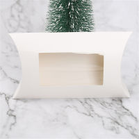 Box Kraft Gift Boxes Christmas Party Window Packaging Transparent Birthday Candy Shape Pillow