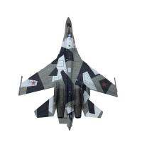 เครื่องบินขับไล่ SU-35รัสเซียพร้อมขาตั้งเครื่องบินอัลลอยหล่อสำหรับของตกแต่งโต๊ะห้อง