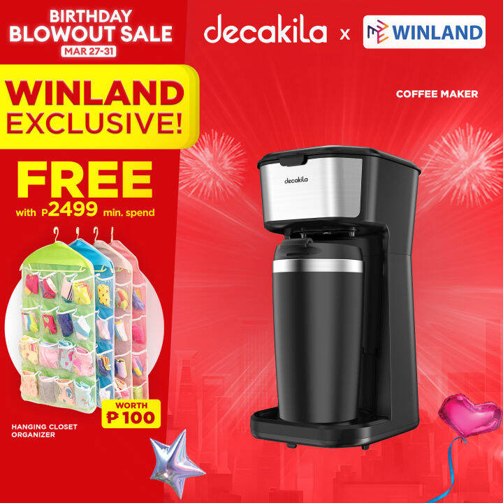 DECAKILA by Winland Single Serve Drip coffee Maker 0.4L 600W KECF002B