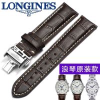 Suitable For Long Langqin Strap Mens Genuine Leather Original L2L4 Famous Craftsman Moon Phase Watch Butterfly Buckle Belt Jialan Magnificent Style