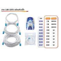 สาย LAN CAT6 หัวหล่อสีฟ้า Hi-end 15-50ม.