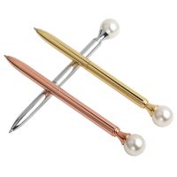 1PCS Kawaii Colorful Pearl metal Ball Pens Queens crutch BallPen Gift Ballpoit Pens School Supplies boligrafos Pens