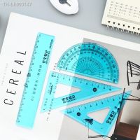 ☊ Soft Flexible Geometry Ruler Set Maths Drawing Compass Stationery Rulers Protractor Mathematical Compasses for School