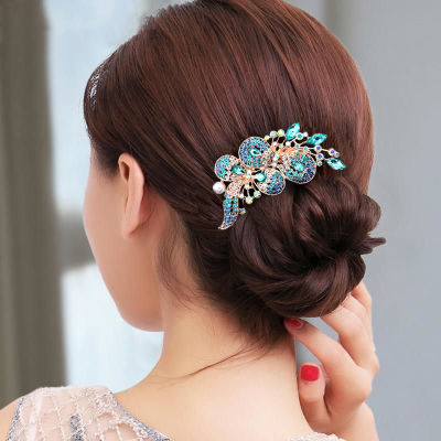 Hot Korean style hair ornament: Diamond-studded fashion comb, versatile hair accessory
