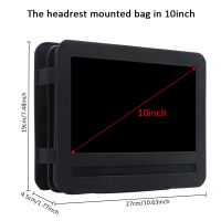 【Corner house】 Universal Car Storage Bag Headrest Mount Holder Case สำหรับ Ipad DVD Media Players 7 9 10 Inchs
