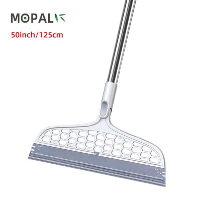 50inch Silicone Magic Broom Floor Cleaning Squeegee Pet Hair Dust Brooms Silicone Floor Wiper Bathroom Household Cleaning Tools