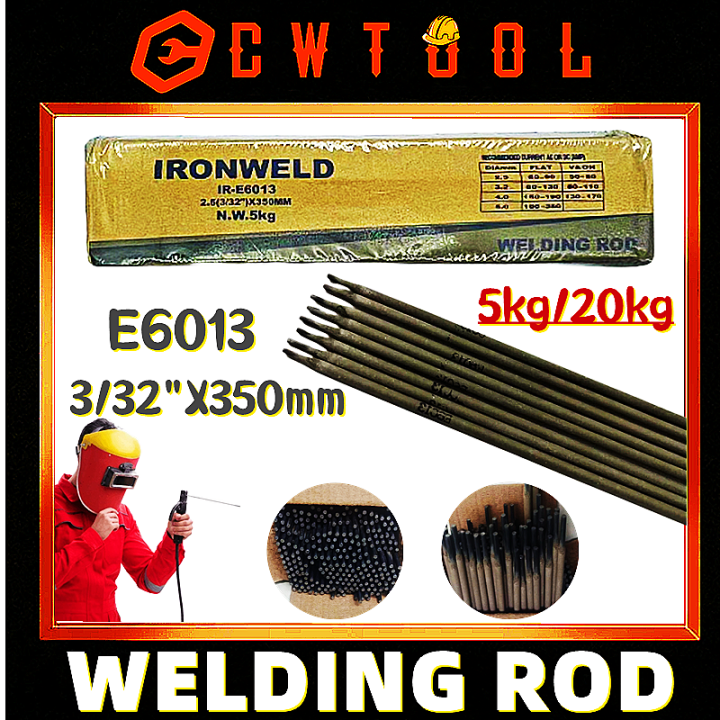 IRONWELD Welding Rod E6013 2.5mm 3/32" Special 5 And 20 Kilo / Box
