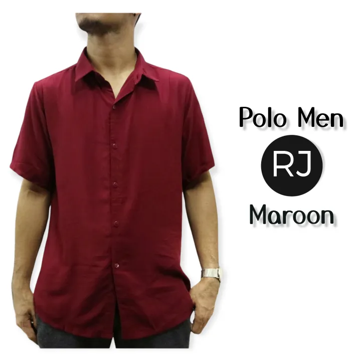 Polo Rj Men'S Button Down| Free Size | Lazada Ph