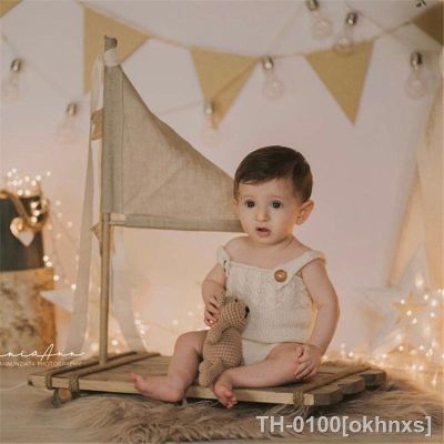 ❈◐ okhnxs Newborn Photography Props Baby Costume Headband Set Photo Studio Shooting Posando Acessórios Original 2023
