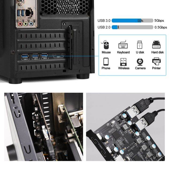 7-port-pci-e-to-type-c-2-with-2-rear-usb-3-0-ports-pci-express-card-desktop-pc-pci-e-to-usb-3-0-expansion-card