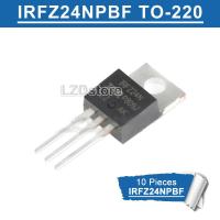 10ชิ้น IRFZ24N ดั้งเดิมถึง220 TO220 IRFZ24NPBF IRFZ24 N-Channel 55V 17A มอสเฟทใหม่