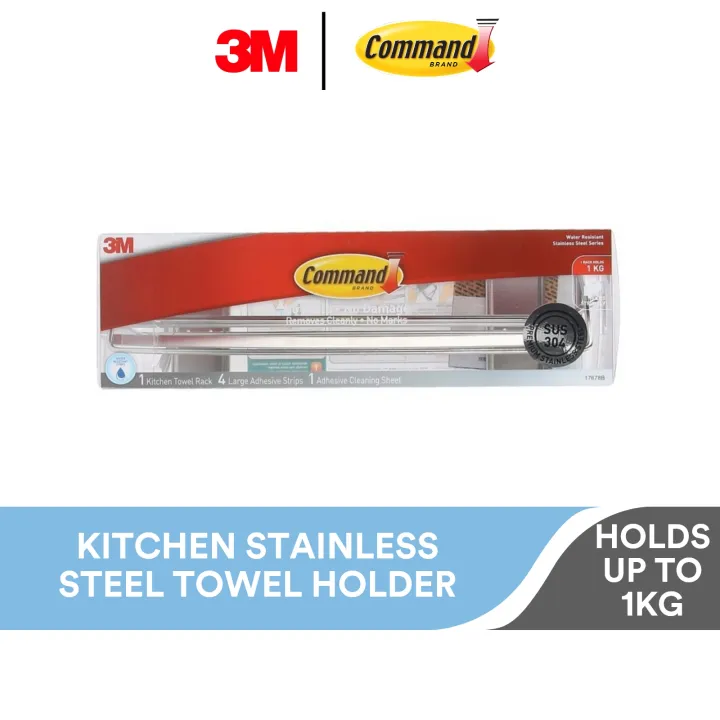 3M Command Stainless Steel Metal Paper Towel Holder