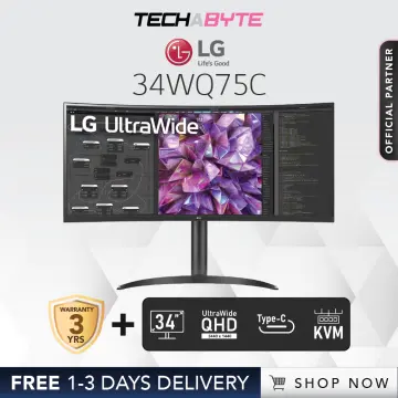 34 21:9 Curved UltraWide™ QHD (3440 x 1440) Monitor - 34WQ75C-B
