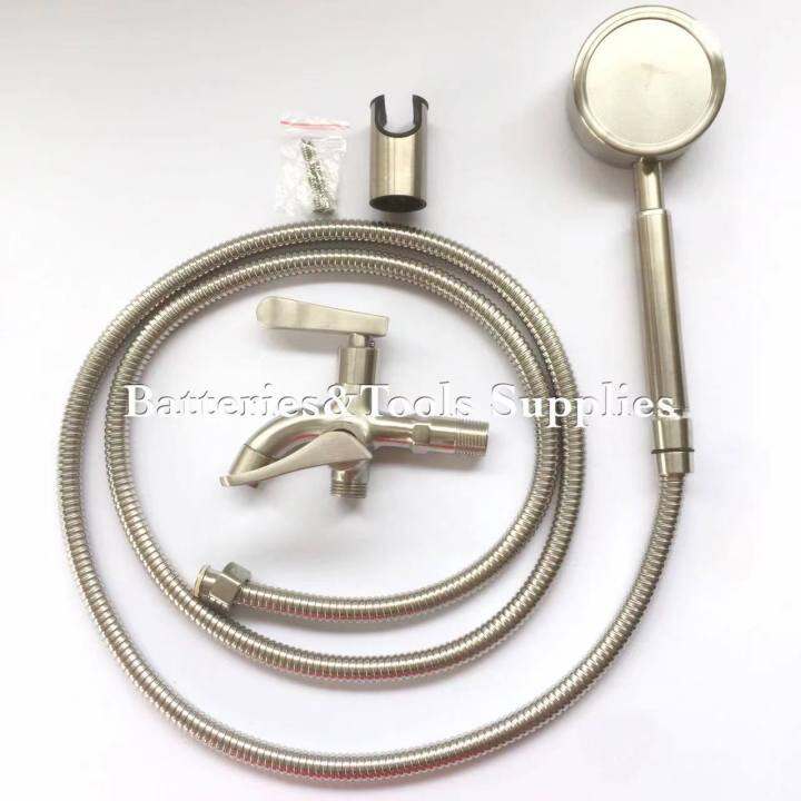 304 Stainless Steel Bathroom Handheld Shower Head Bath Shower Heads set
