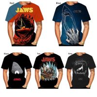 Cool Jaws 3d เสื้อยืดผู้ชายผู้หญิงลำลองแขนสั้นเสื้อยืด Street แฟชั่นตลก T-Shirt