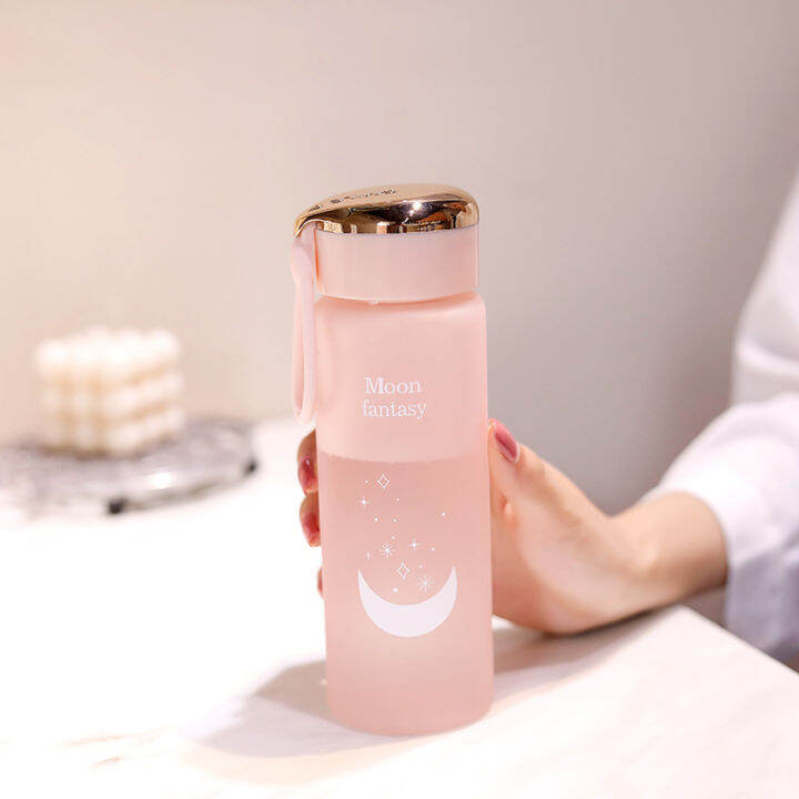 cw-moon-fantasy-ขวดน้ำแบบพกพาถ้วยพลาสติก-ins-นักเรียน-leakproof-ขวดแฟชั่น400ml-rr2104