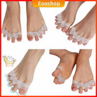 Eooshop 1คู่ (2Pcs) ซิลิโคน Bunion Hallux ที่ป้องกันนิ้วเท้านิ้วมือที่คั่นนิ้วเท้า Divider Spreader 4หลุมกด Thumb Valgus ดูแลปกป้องเท้าเครื่องมือ H1001