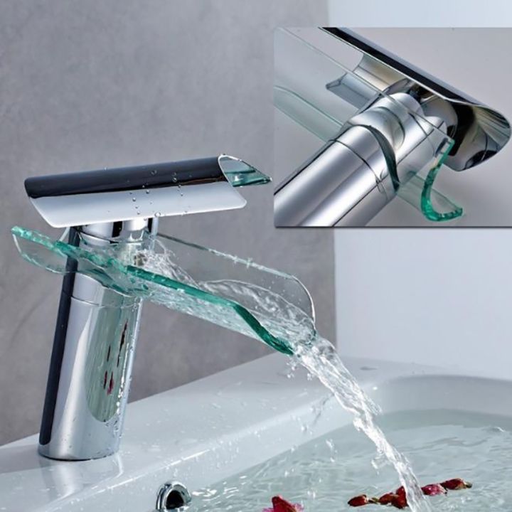 glass-brass-valve-chrome-nickel-brushed-bathroom-sink-faucet-hot-and-cold-water-mix-waterfall-basin-tap