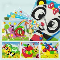 【hot sale】 ☸▩ B02 EVA Three-Dimensional Paste Painting Children Handmade diy Material Package 3D Stickers Kindergarten Creative Educational Toys