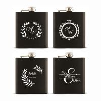 【YF】☂  7oz Personalized Hip Flask Flagon Whiskey Wine Pot Drinkware Cup for Groomsman Best Man